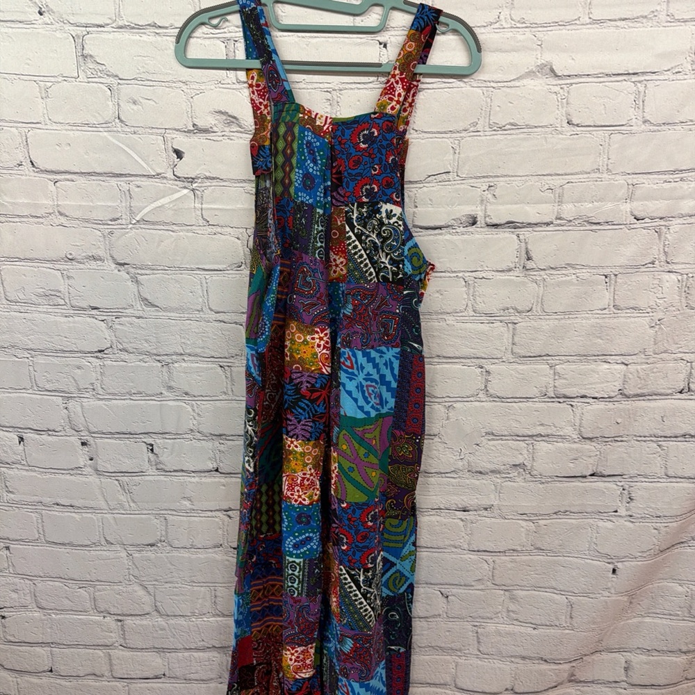 Multicolor Patchwork Overalls - image 2